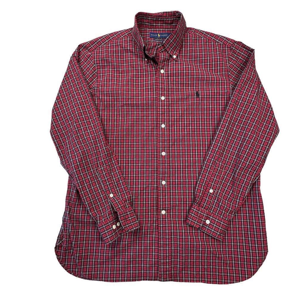 Ralph Lauren Shirt‎ Men's Size 16.5 Large Button front Long Sleeve - Picture 2 of 7